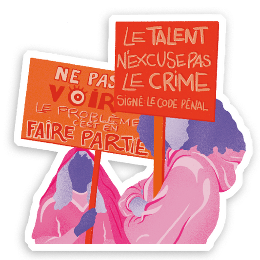 Stickers Holographique Le talent n'excuse pas le crime