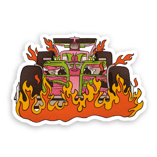 Stickers Holographique Formule en feu
