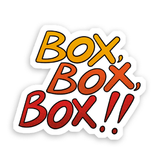 Stickers Holographique Box box box