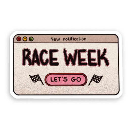 Stickers Holographique Notification Race week