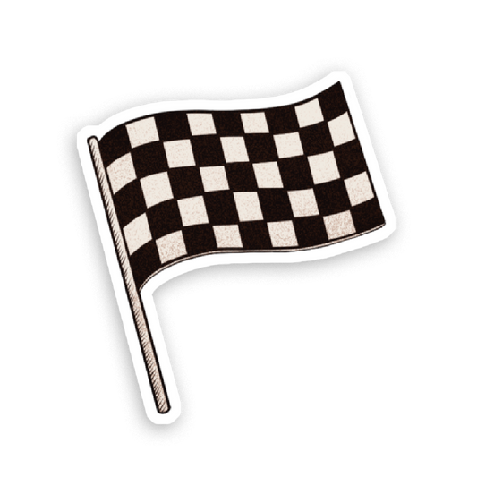 Stickers Holographique Drapeau à damier