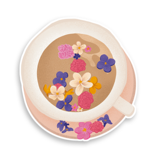 Holografische Milchshake-Aufkleber