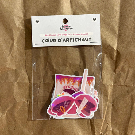 Packung mit 10 holografischen Insekten-Ocollant-Aufklebern