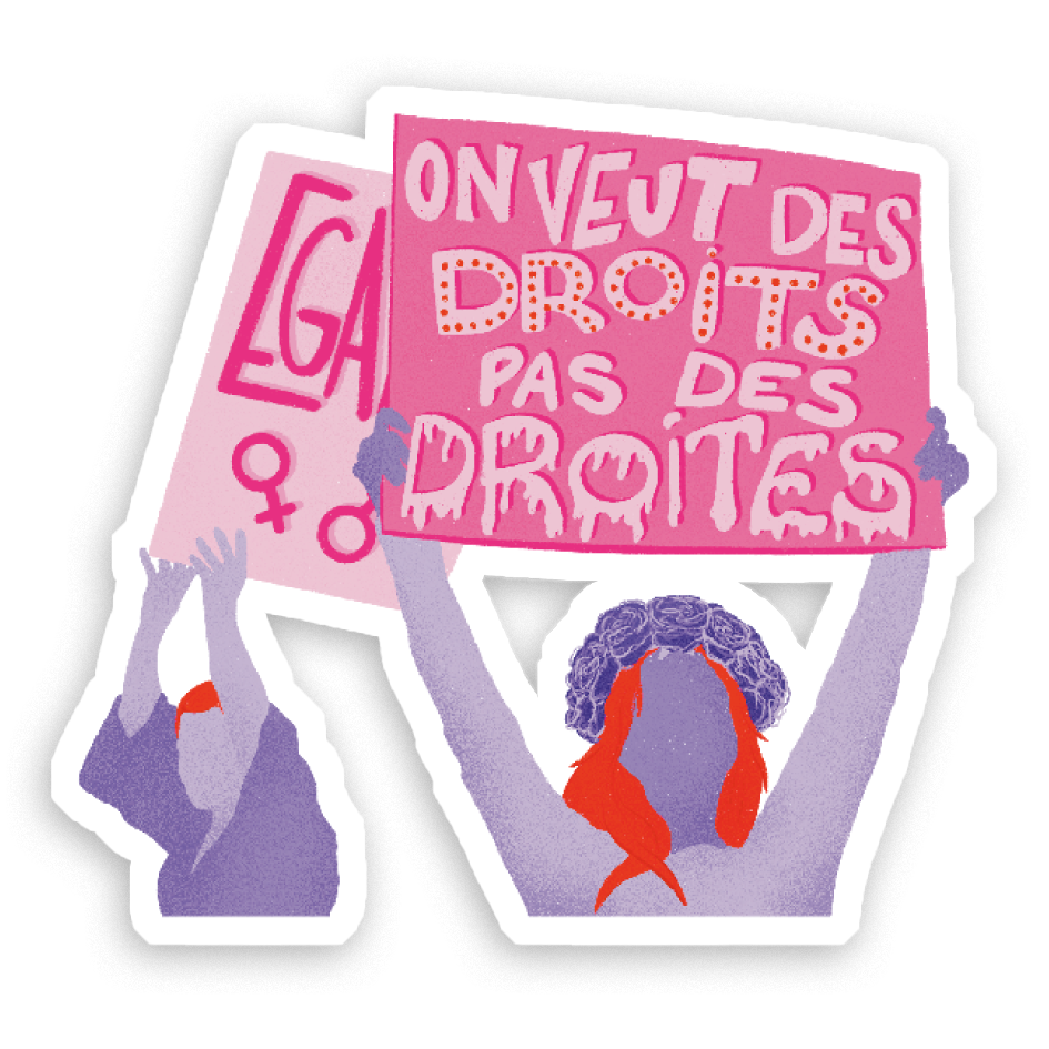 Sticker Holographique Une pour toutes au choix