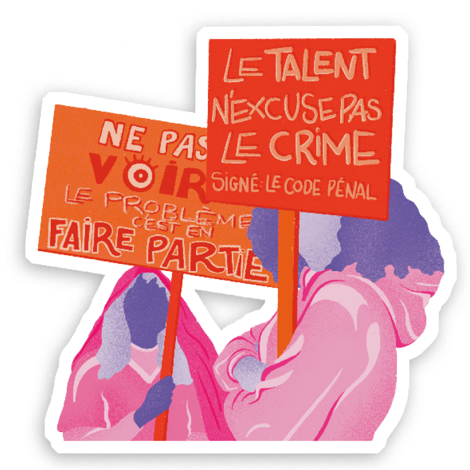 Sticker Holographique Une pour toutes au choix