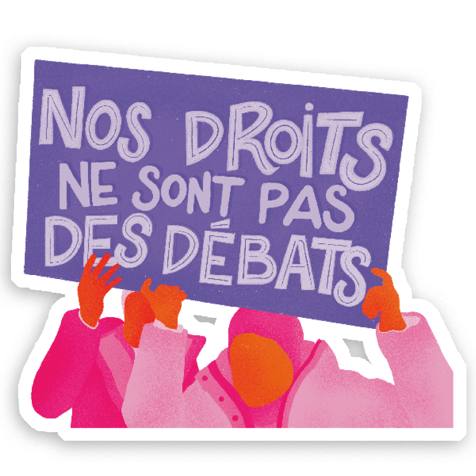Sticker Holographique Une pour toutes au choix