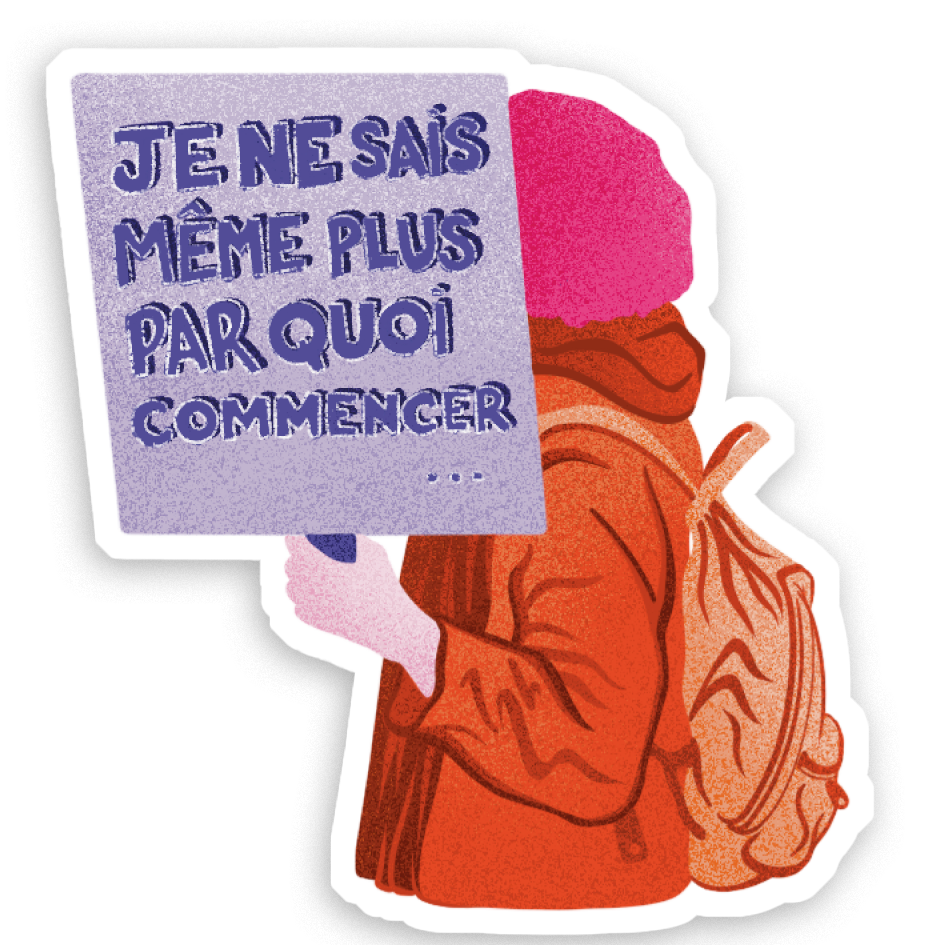 Sticker Holographique Une pour toutes au choix