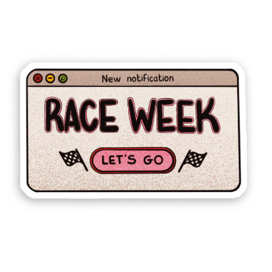 Sticker Holographique Race Week au choix