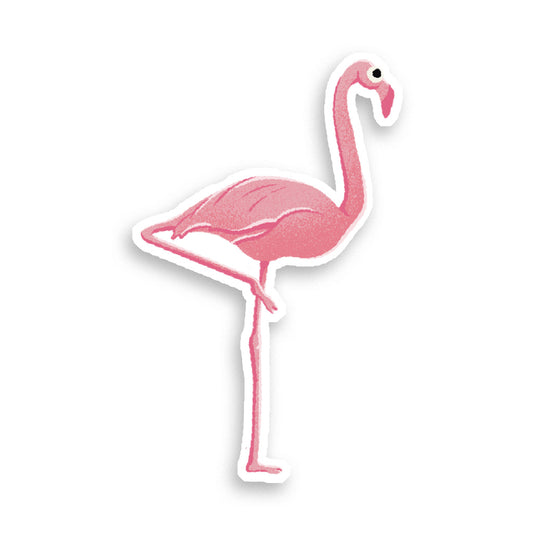 Stickers Holographique Flamand Rose