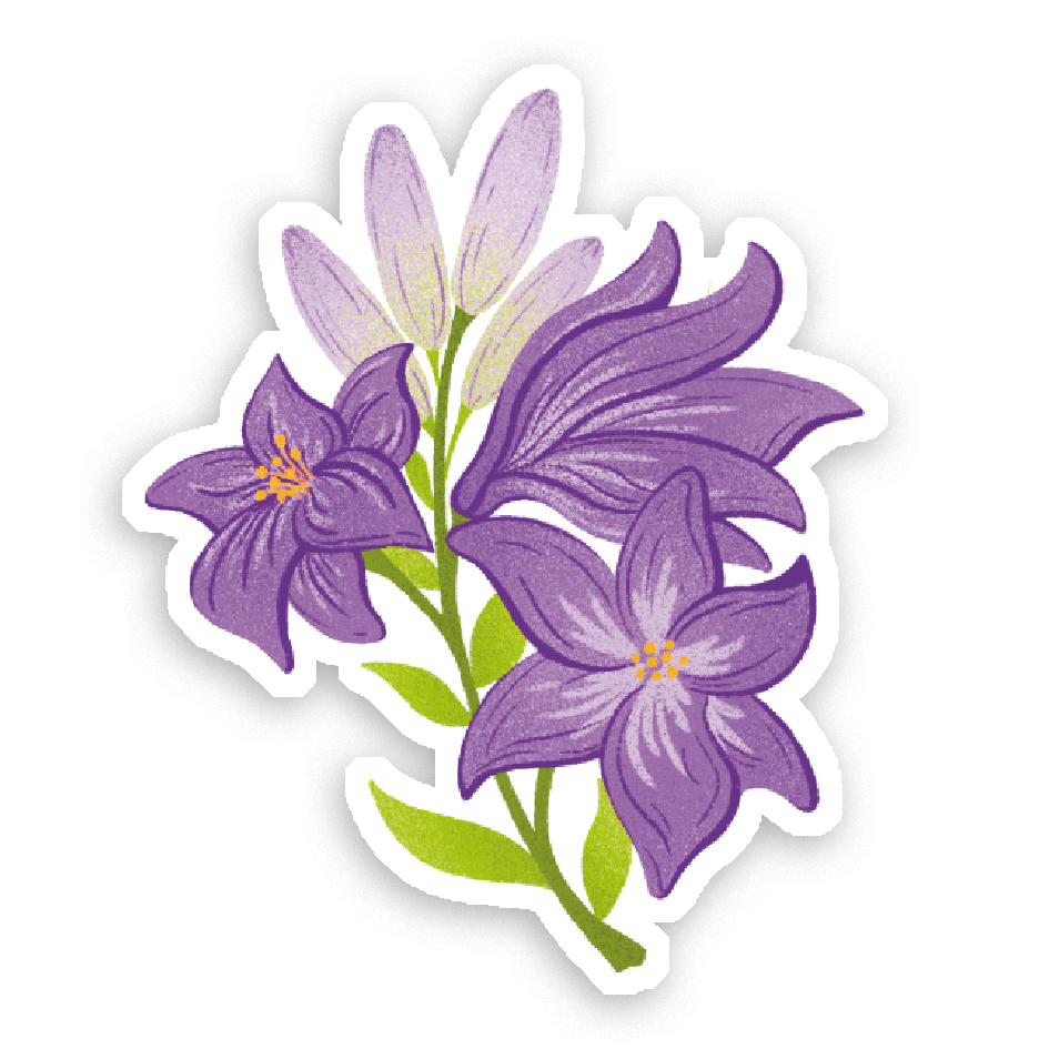 Stickers Holographique Lys