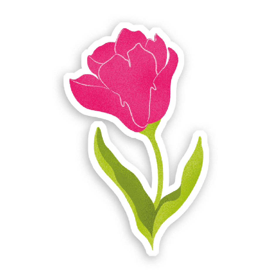 Sticker Holographique J'te le dis avec des fleurs au choix