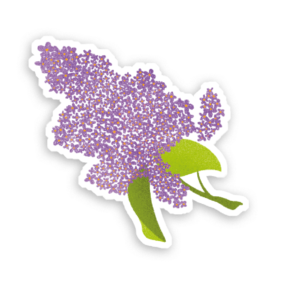 Sticker Holographique J'te le dis avec des fleurs au choix