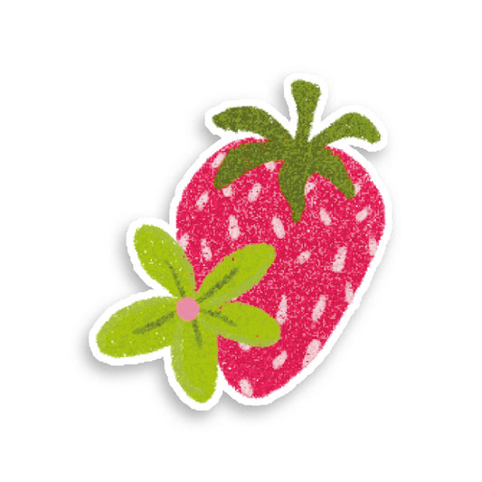 Stickers Holographique Fraise