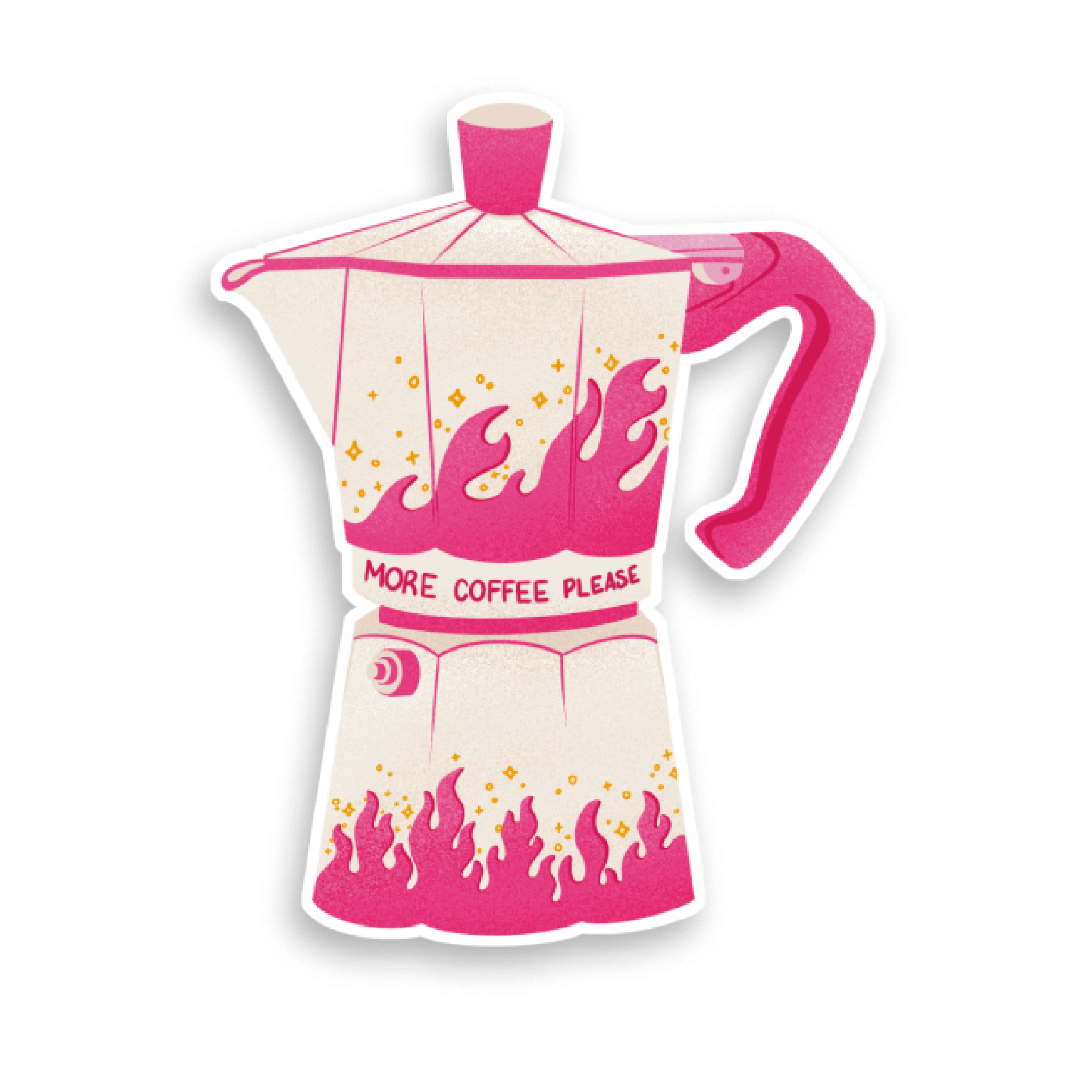 Holografische Milchshake-Aufkleber