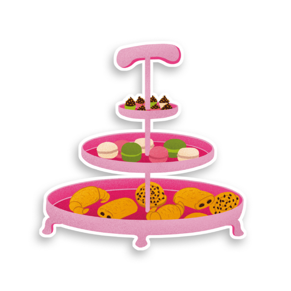 Sticker Holographique C'est l'heure du goûter au choix