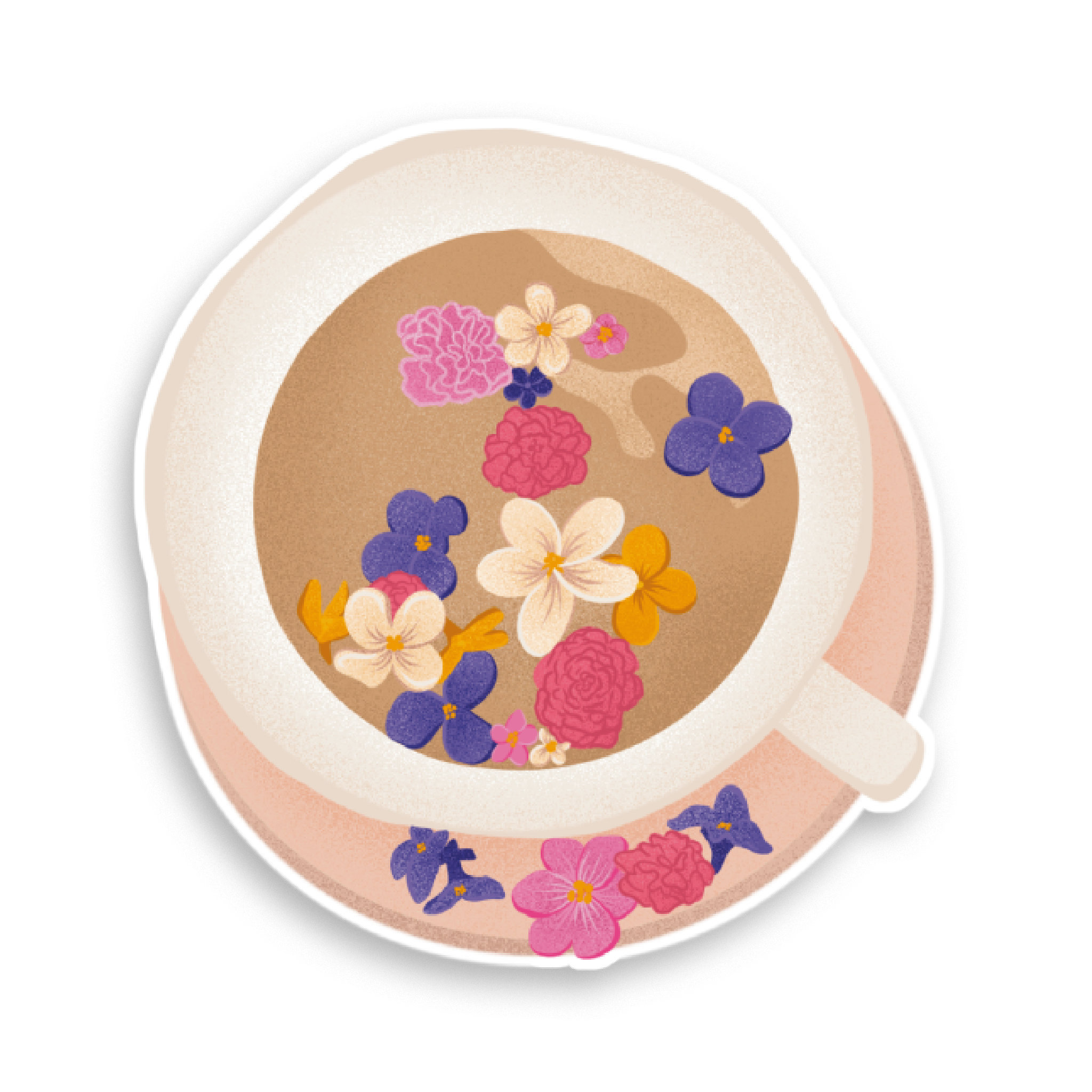 Holografische Milchshake-Aufkleber