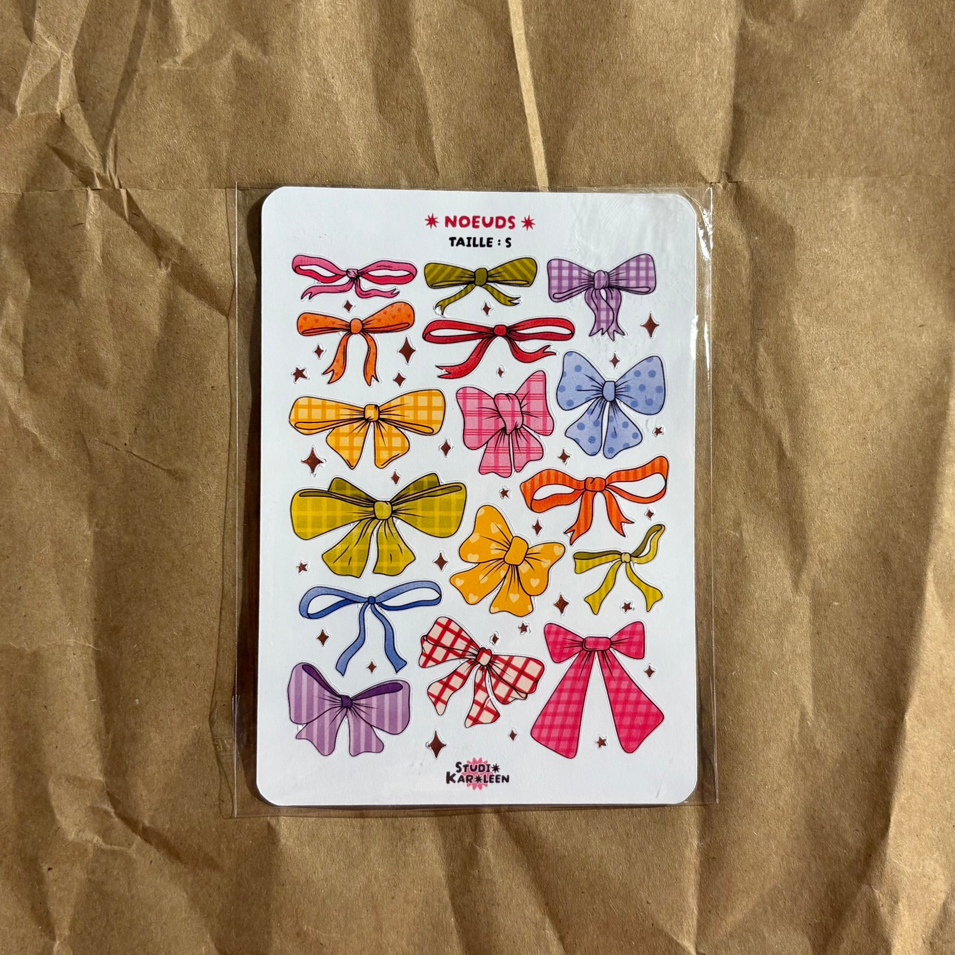 Planche de stickers Noeuds