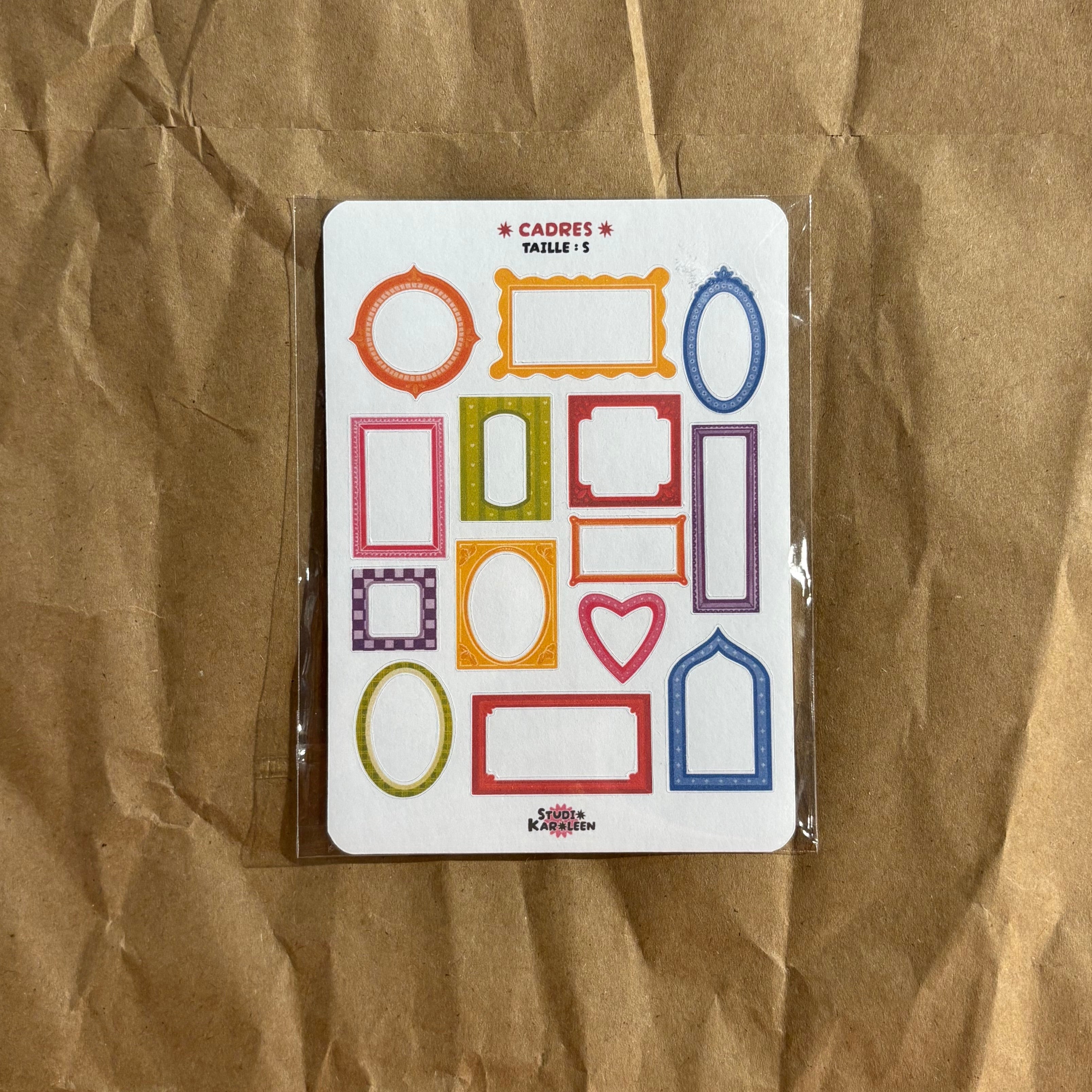 Planche de stickers Cadres