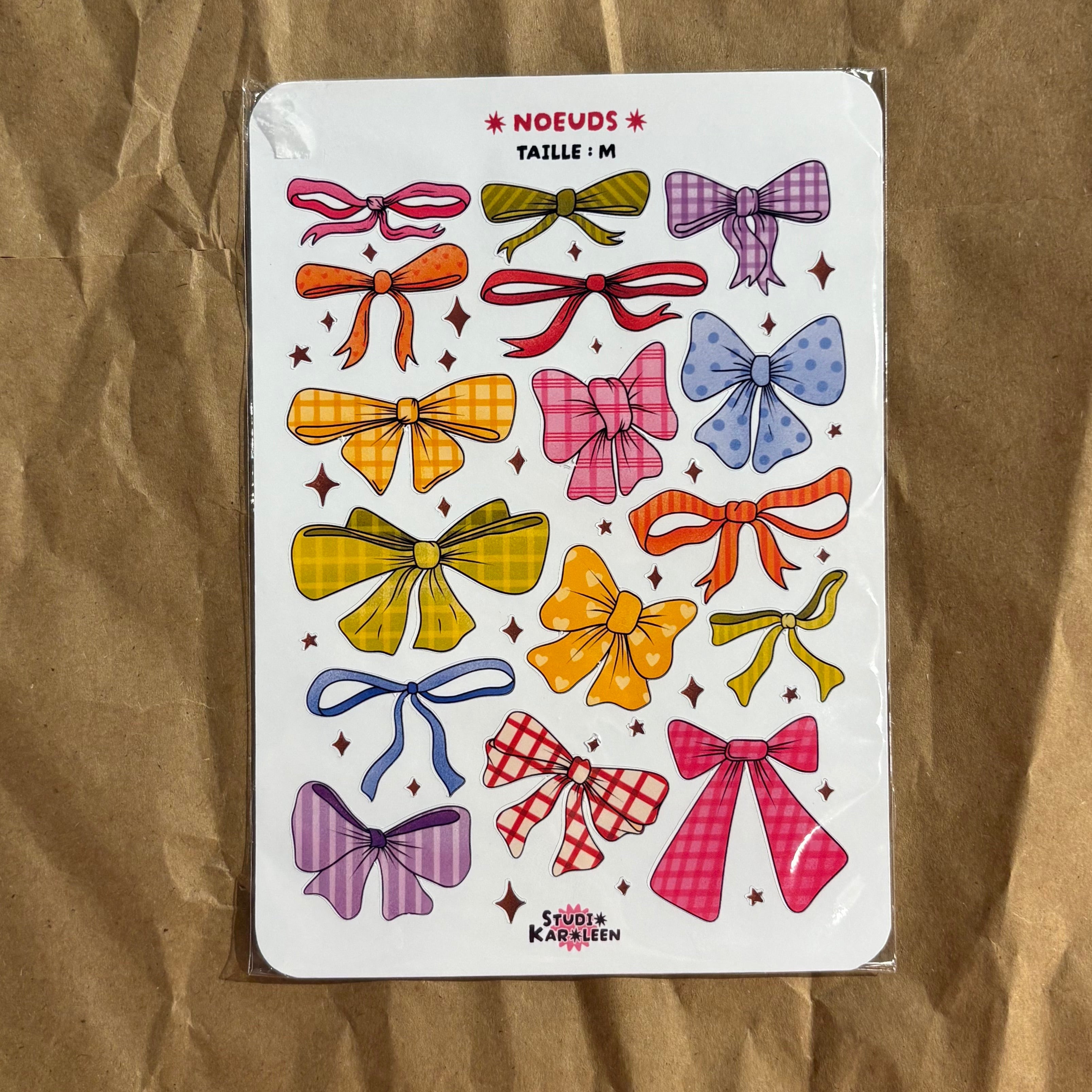 Planche de stickers Noeuds