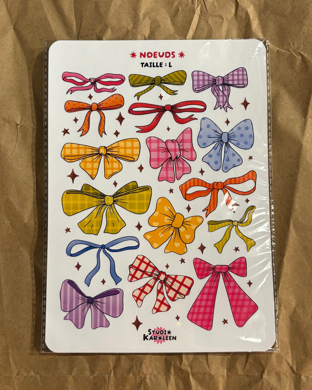 Planche de stickers Noeuds