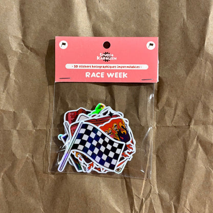 Packung mit 10 holografischen Insekten-Ocollant-Aufklebern