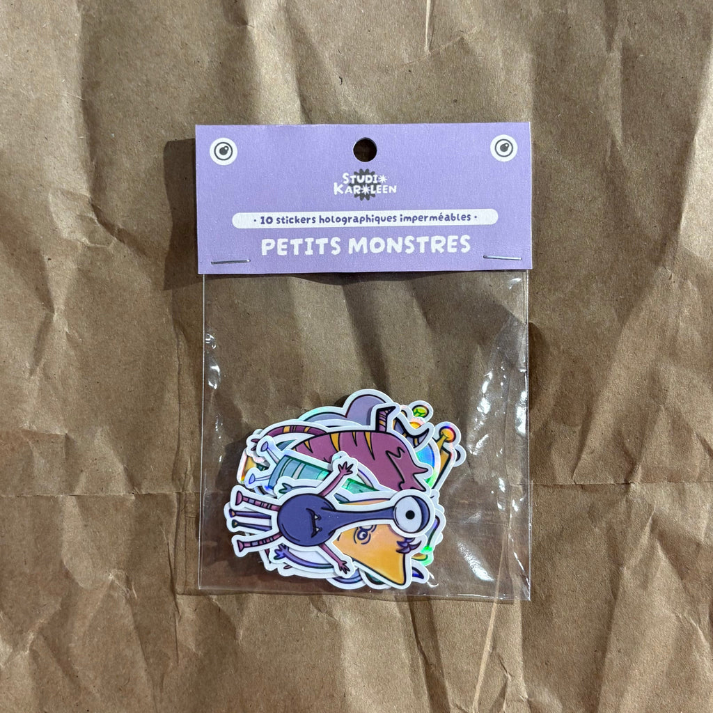 Packung mit 10 holografischen Insekten-Ocollant-Aufklebern