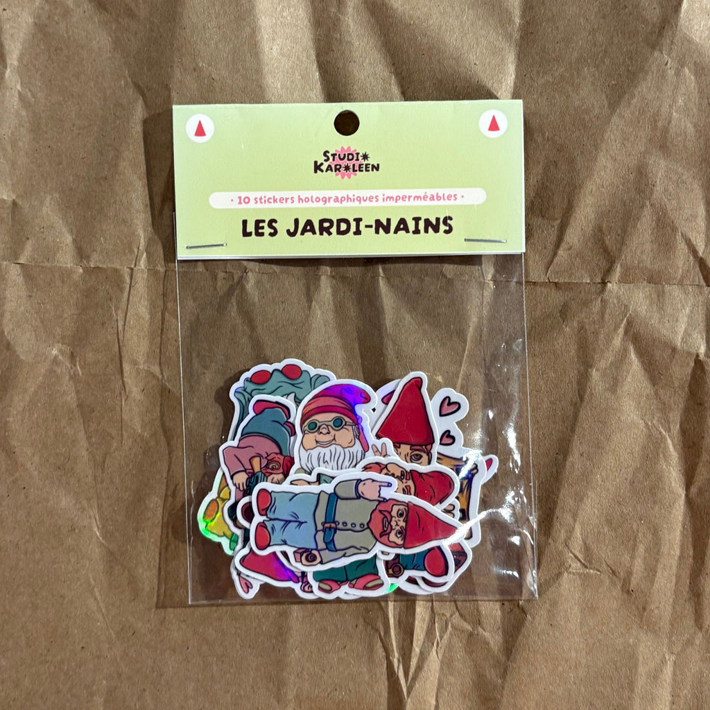Pack de 10 Stickers Holographique Jardi-nains