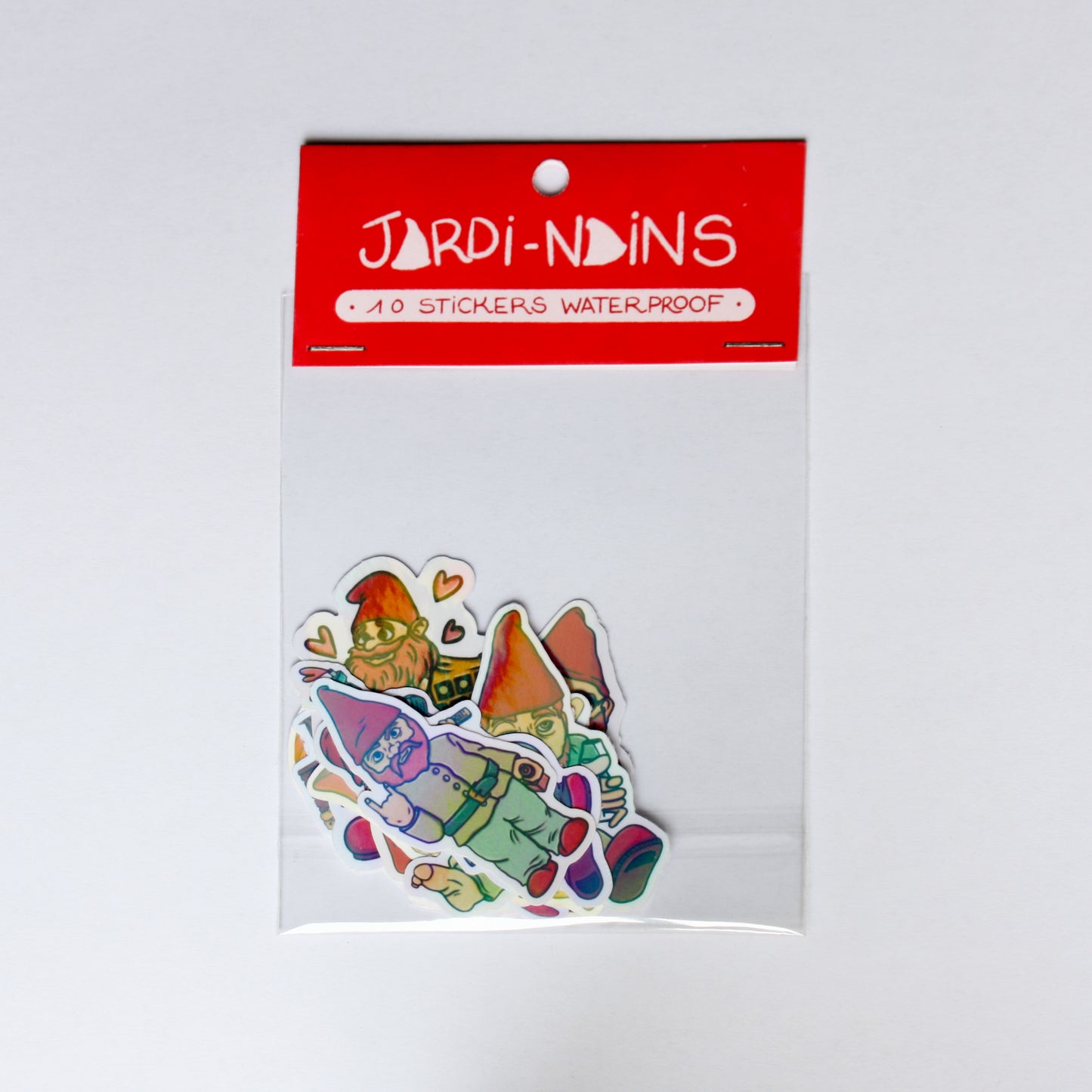 Pack de 10 Stickers Holographique Jardi-nains