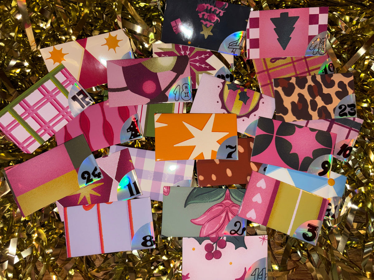 Calendrier de l'avent Stickers de Noël