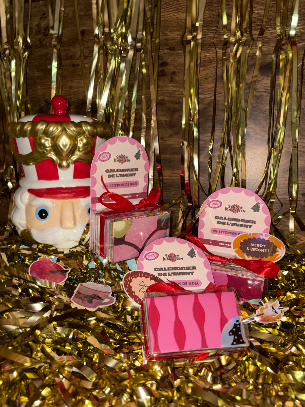 Calendrier de l'avent Stickers de Noël