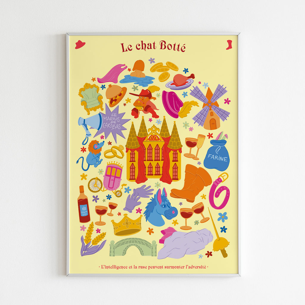 Affiche Le chat Botté
