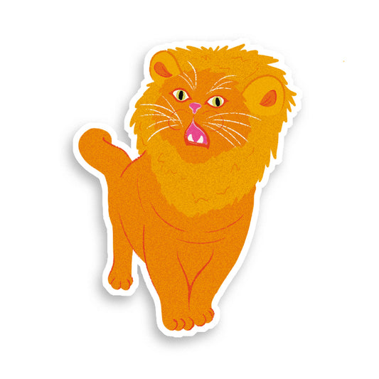 Stickers Holographique Kitty Lion