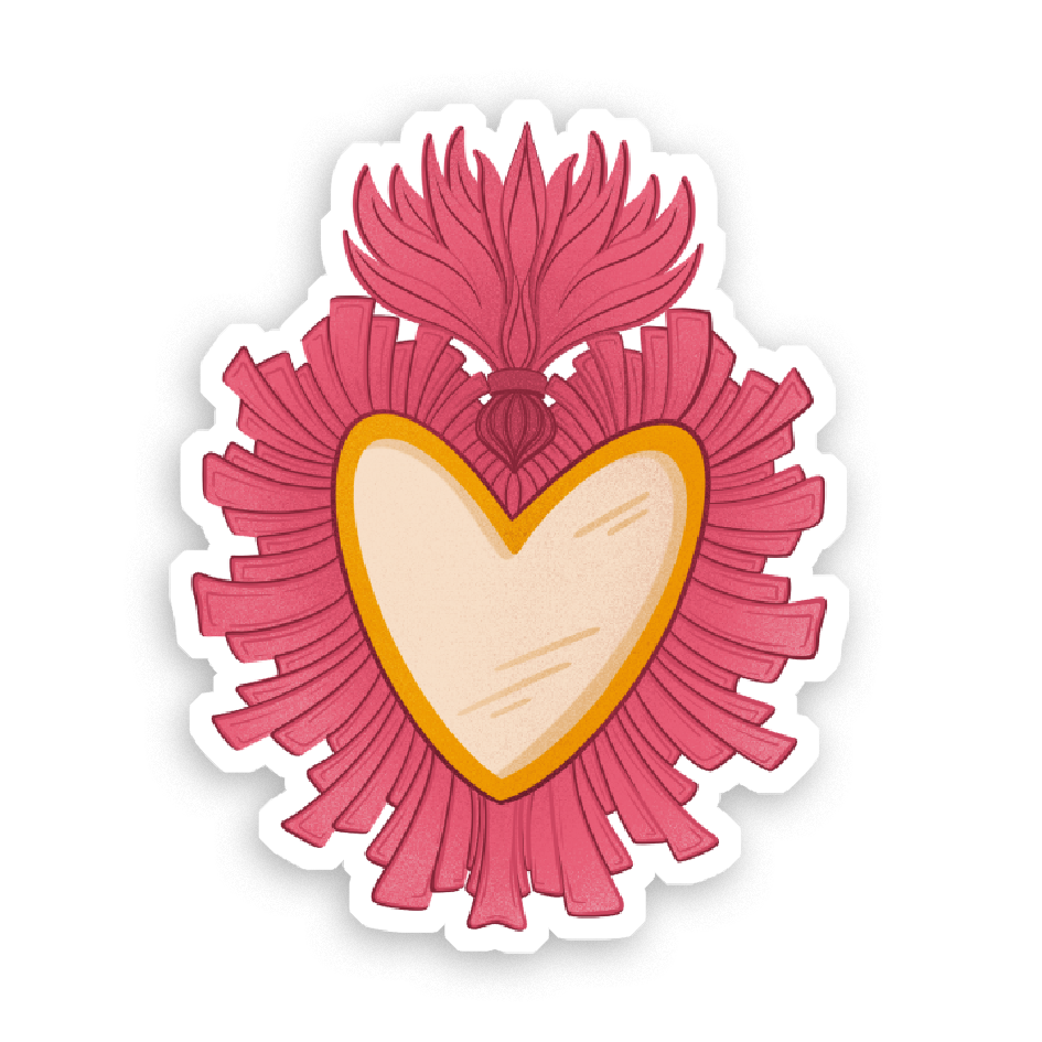 Sticker Holographique Cœur d'artichaut au choix