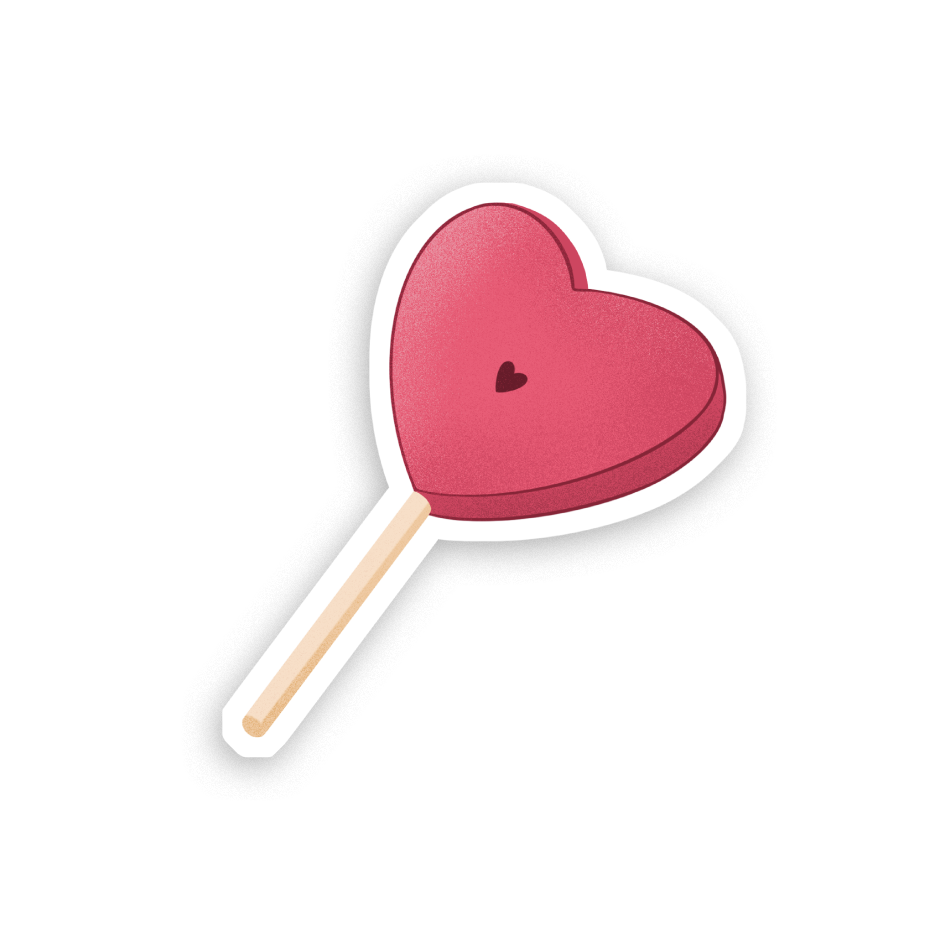 Sticker Holographique Cœur d'artichaut au choix