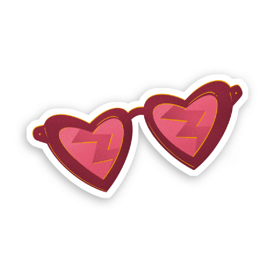 Sticker Holographique Cœur d'artichaut au choix