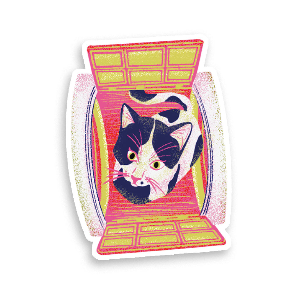 Stickers Holographique Kitty Washer 2