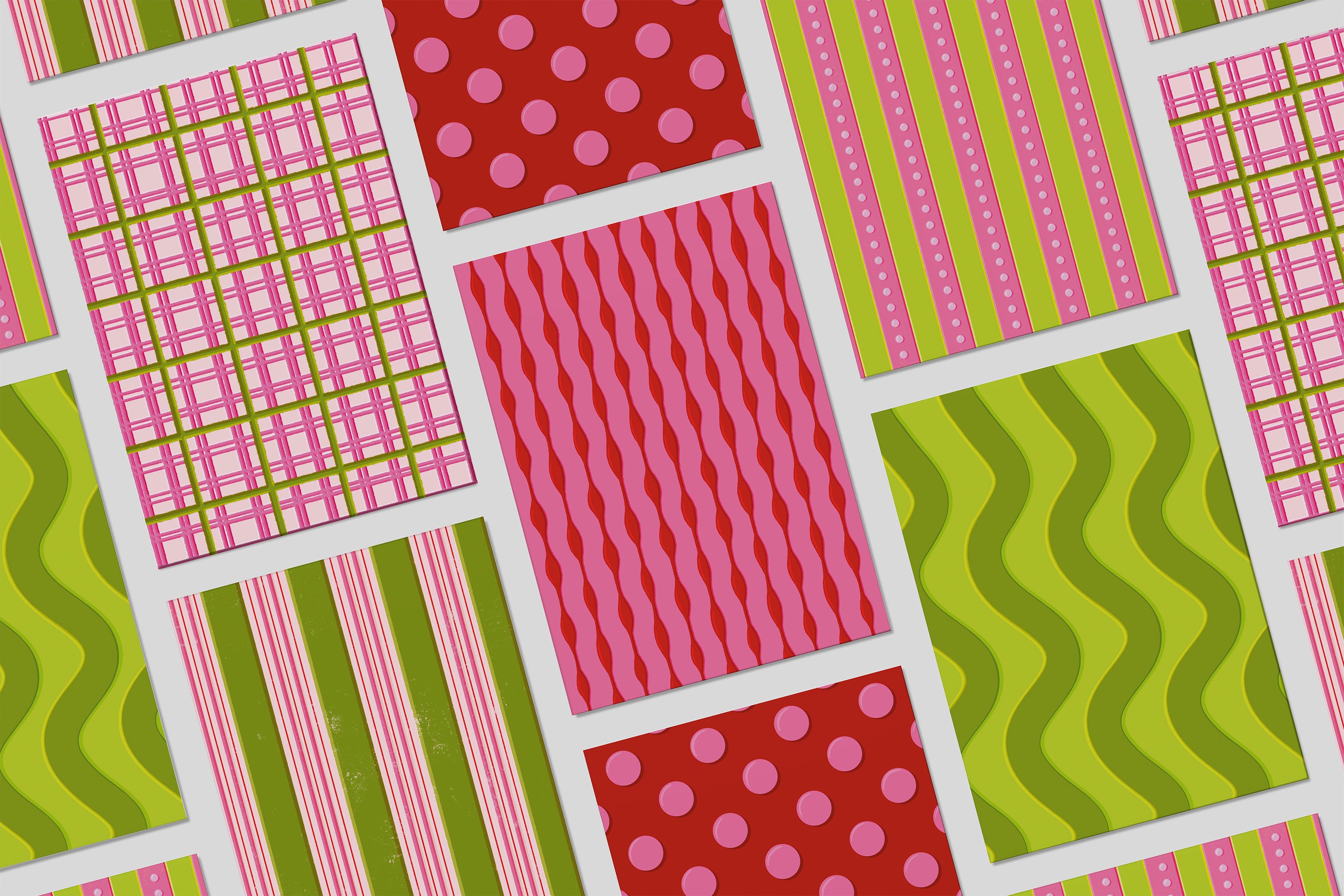 6 Fonds adhésifs Pretty patterns
