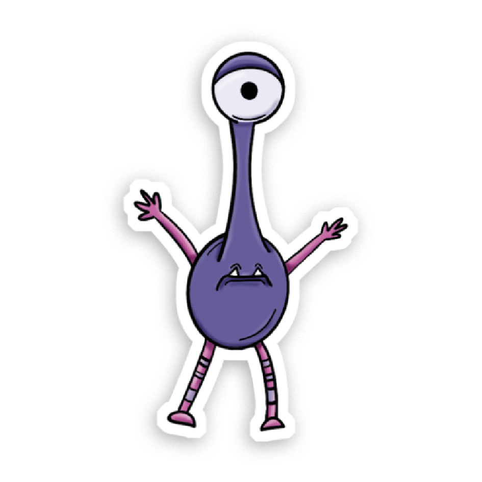 Sticker Holographique Petits monstres au choix