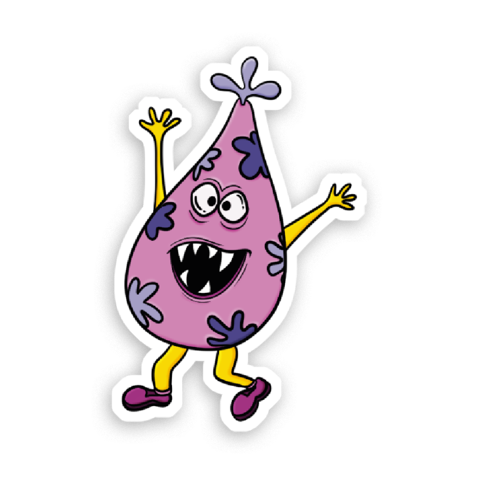 Holografische Milchshake-Aufkleber