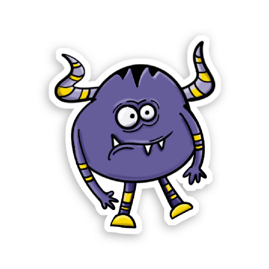 Sticker Holographique Petits monstres au choix