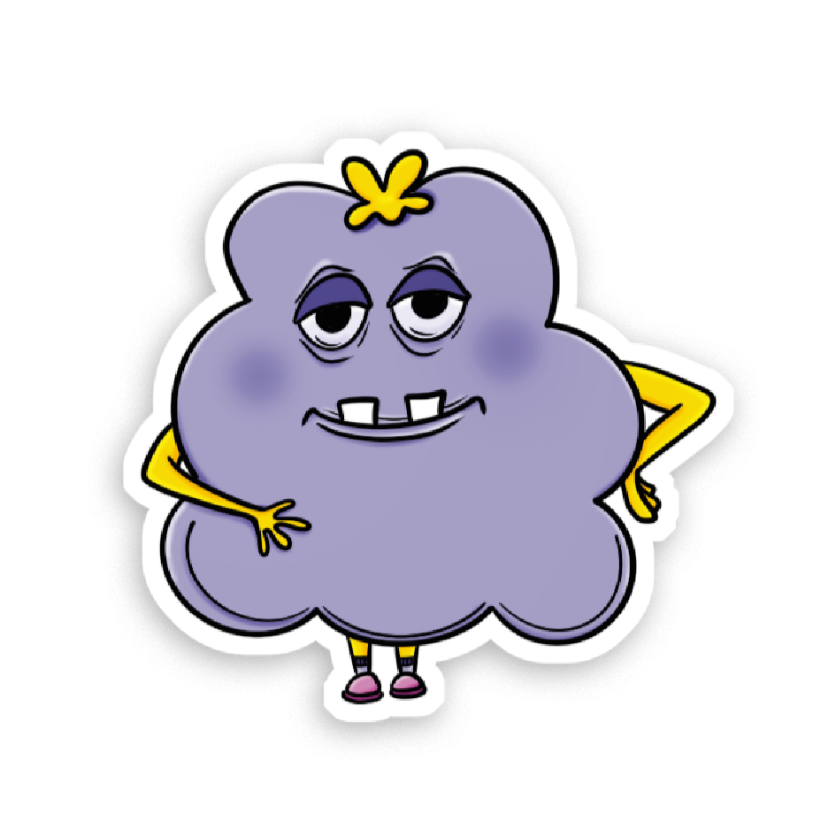 Holografische Milchshake-Aufkleber