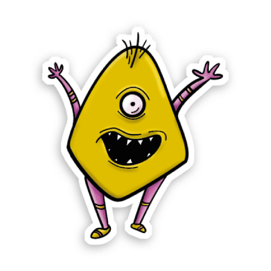 Sticker Holographique Petits monstres au choix