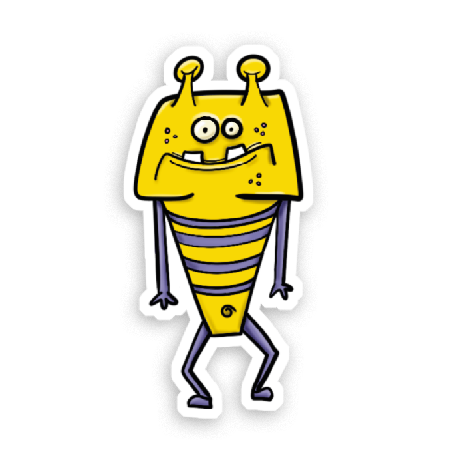 Sticker Holographique Petits monstres au choix