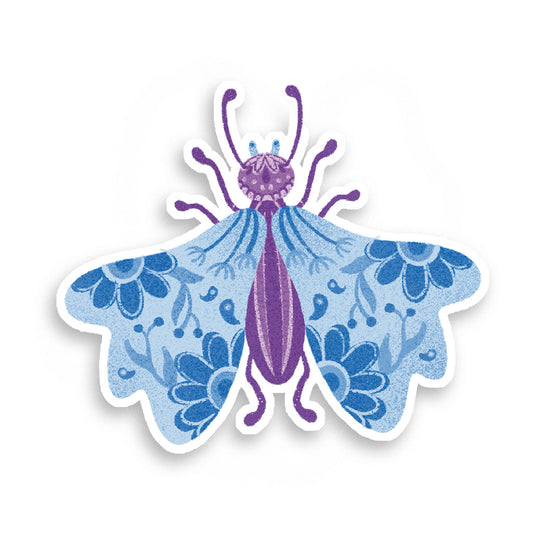 Stickers Holographique Blue Butterfly