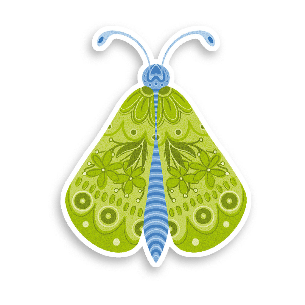 Stickers Holographique Green Butterfly