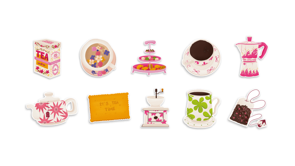 Packung mit 10 holografischen Insekten-Ocollant-Aufklebern