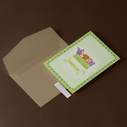 Carte à gratter Surprise Vert