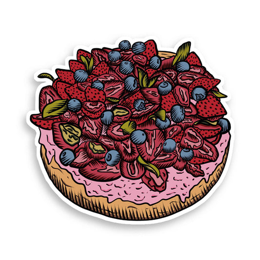 Stickers Holographique Tarte aux fruits rouges